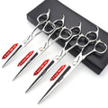 Professional Barber Scissors 6-9 Inch Flat Teeth Hair Cutting Shears - Multiple Colors