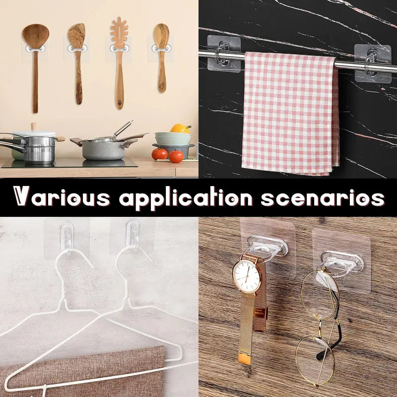 10PCS Adhesive Spray Bottle Hooks Wall Mount Utility Hooks for Bathroom Kitchen