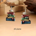 School Back-to-Season Acrylic Earrings with Book Design for Girls - All Match Literary Style