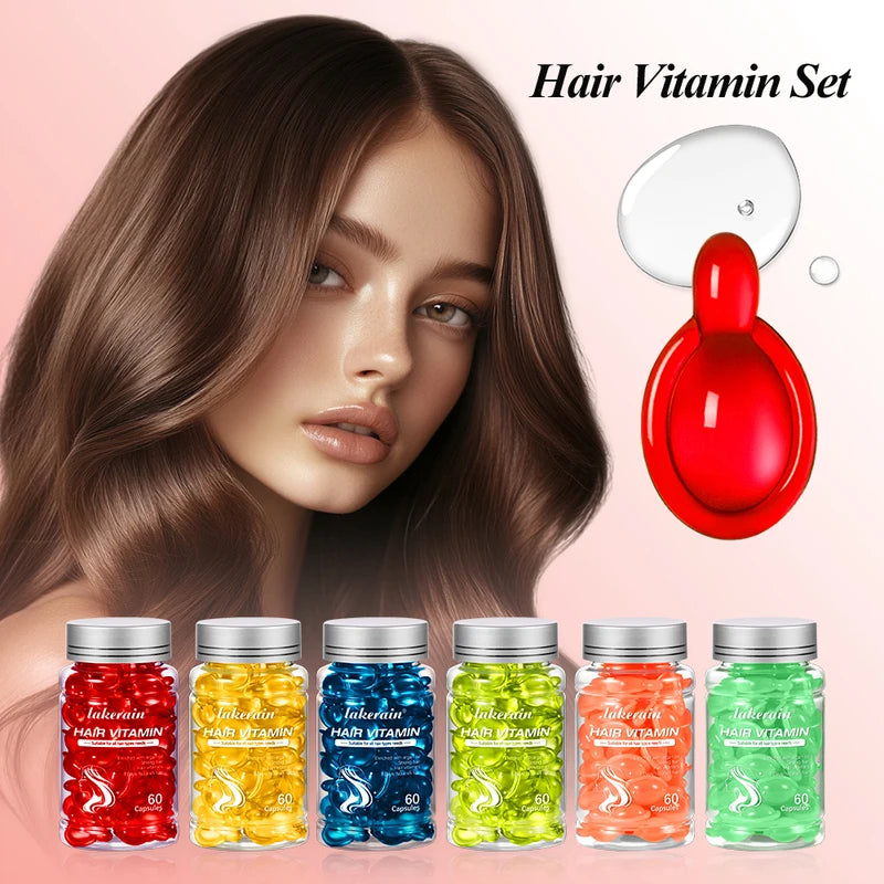 Morocco Argan Oil Hair Care Set for Damaged & Split Ends - 6 Bottles