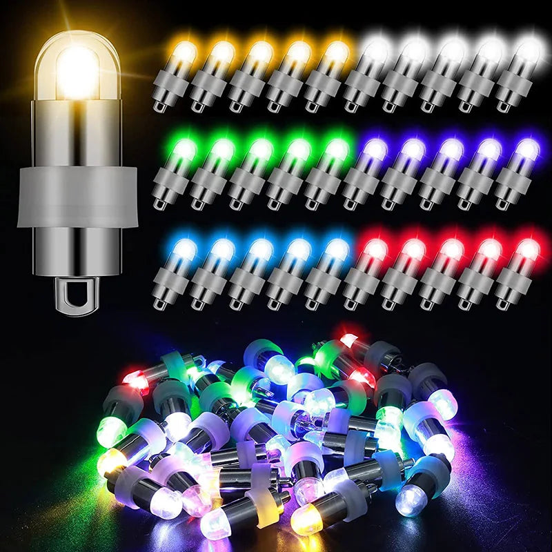 Waterproof LED Party Lights for Balloons, Lanterns & Events - Seasonal Decor
