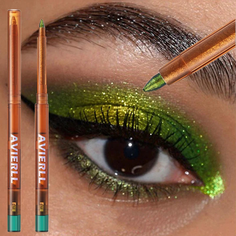 Liquid Eyeliner with Pearl Gloss & Metallic Multi Chrome Colors - Eye Makeup Glitter Pigment