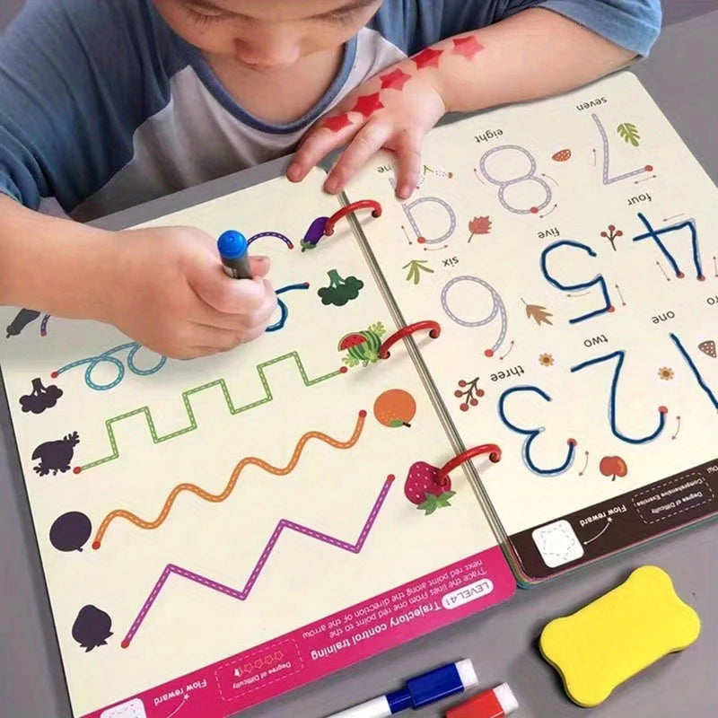 Reusable Tracing Workbook for Drawing & Pen Control Training - Educational Art Activity