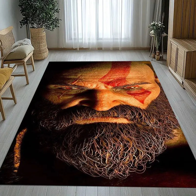 Game-Themed Non-Slip Area Rug for Living Room Bedroom Kids Playroom Home Decor