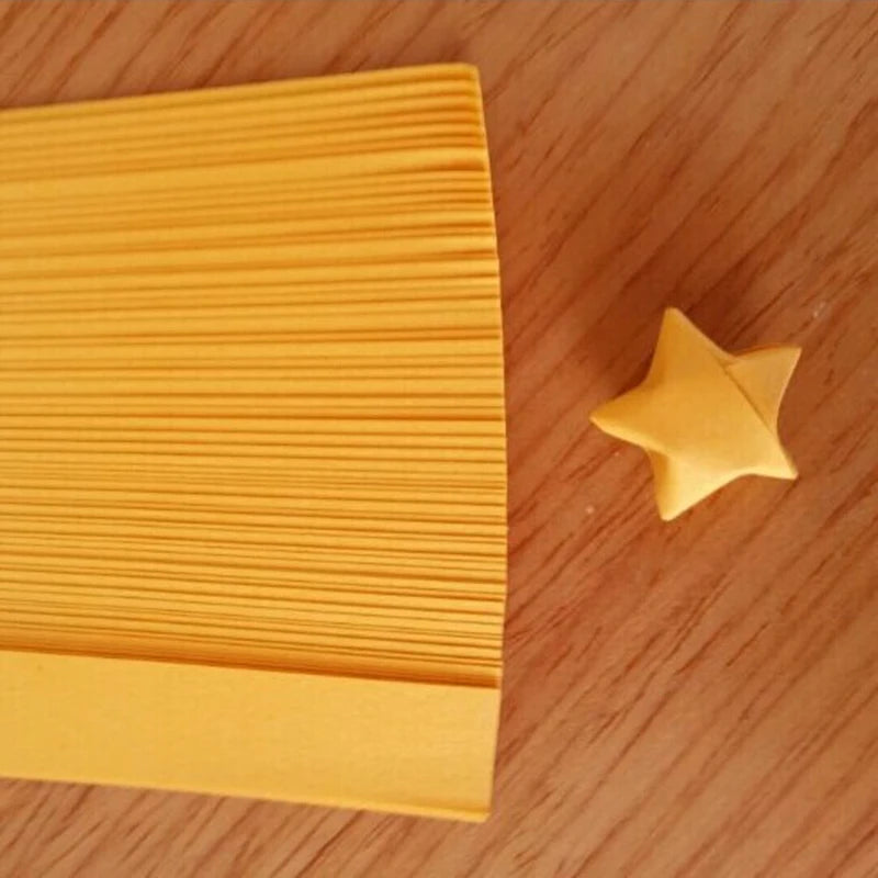 Origami Lucky Star Ribbons Paper Folding Kit for Kids - Random Colors