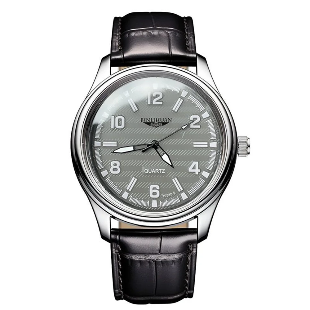 Men's Luxury Waterproof Quartz Wristwatch - Business Dress Leather Watch