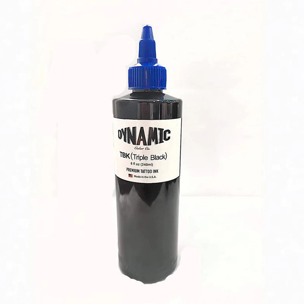 8oz Professional Black Tattoo Ink - Permanent Skin Body Art Pigment
