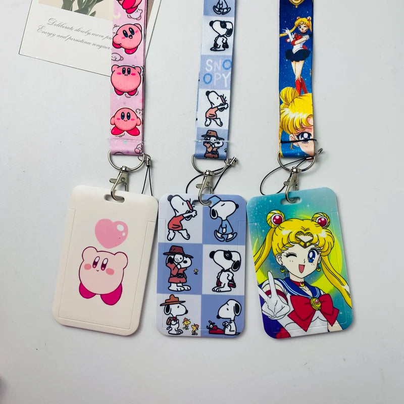 Anime Credential Holder Lanyards for ID Badge Keys Neck Strap Accessories Gift