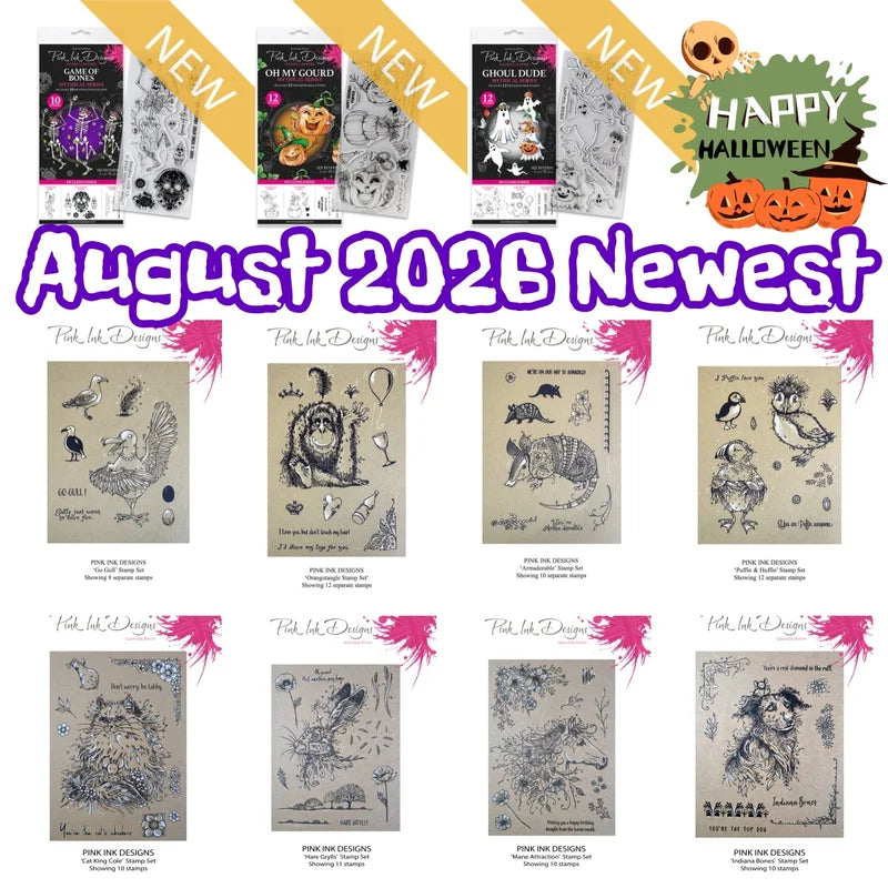 Halloween Ghoul Dude Bones Gourd Clear Stamps for DIY Card Scrapbook Embossing
