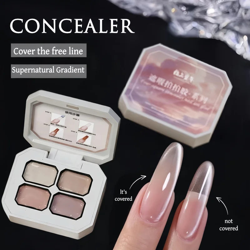 Multi-Color Nail Art Gel Set - Nude Gradient Painting for Semi-Permanent UV Nails