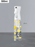Refillable Floral Mist Spray Bottle - Fine Water Sprayer for Hair Plants Cleaning Travel
