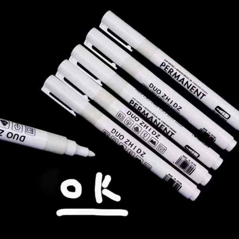 Waterproof Metal Paint Markers Set for Art, Fabric, Leather, Wood - 3/6PCS