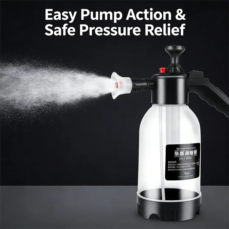 2L Pressure Spray Bottle for Car Cleaning Gardening and Household Use