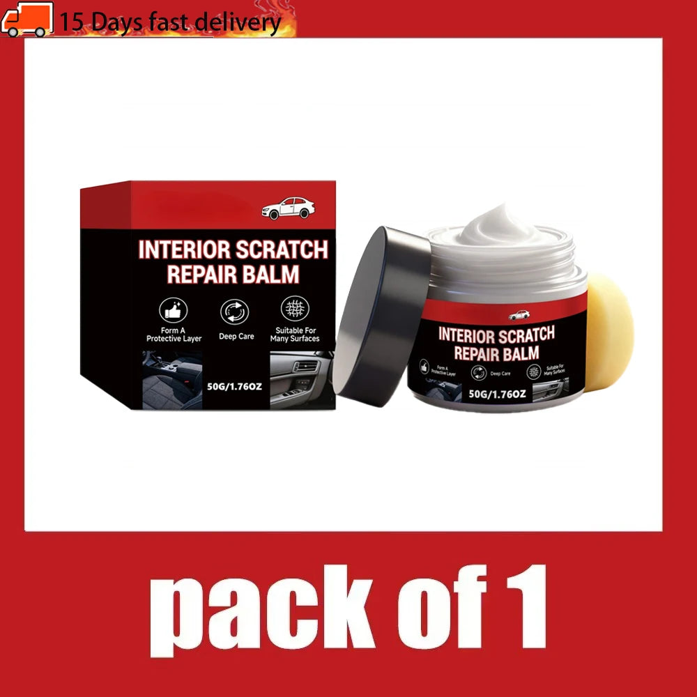 Car Plastic Refurbishment & Leather Repair Wax - Scratch & Anti-Aging Protectant