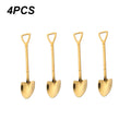 4PCS Stainless Steel Dessert Spoons Set - Cute Watermelon Shovel Design