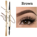 Waterproof Matte Eyebrow Pen with Dual-Head Design - Long-Lasting Brow Makeup