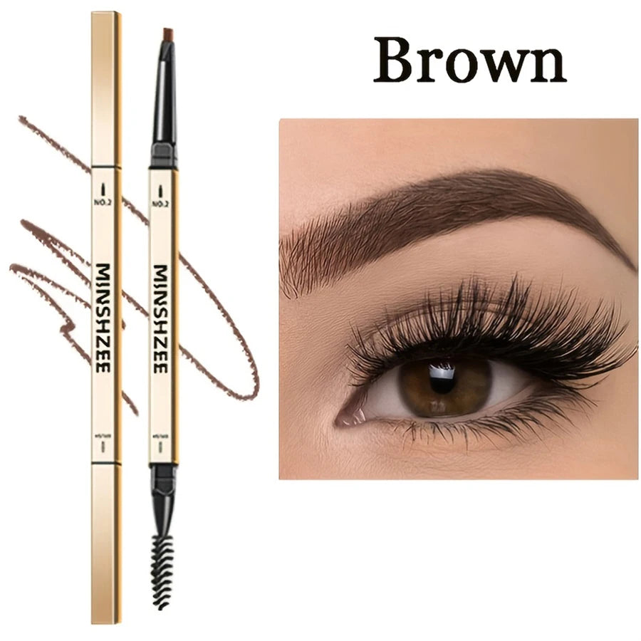 Waterproof Matte Eyebrow Pen with Dual-Head Design - Long-Lasting Brow Makeup