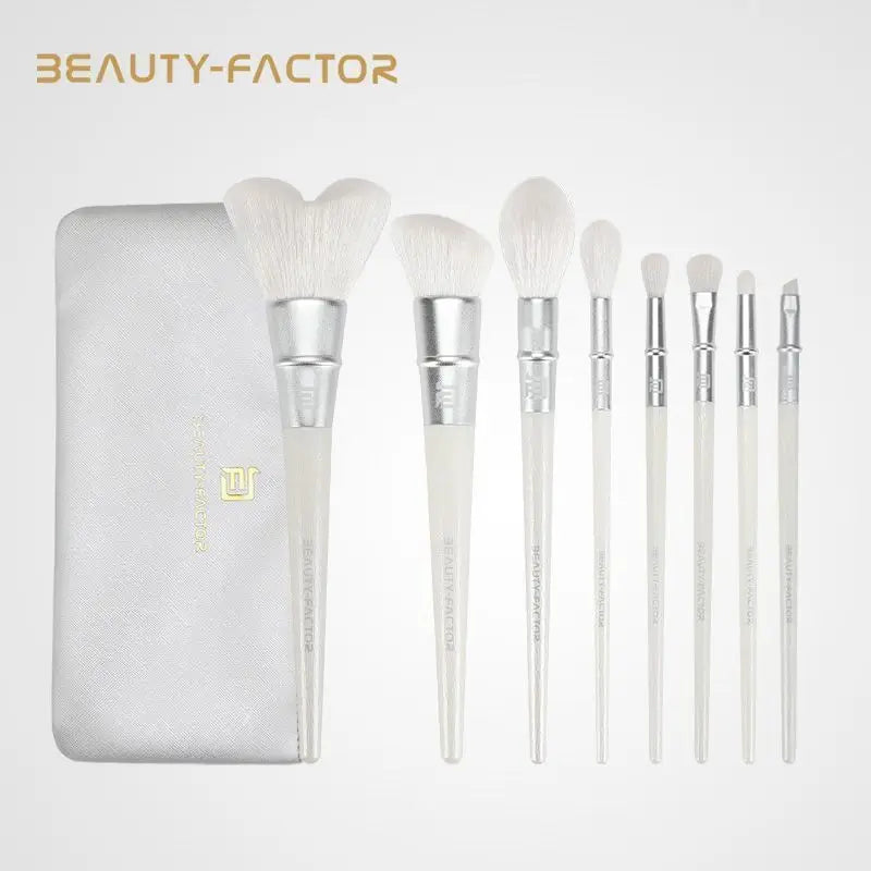 8-Piece Makeup Brush Set for Face and Eyes - Beginner Friendly & Affordable