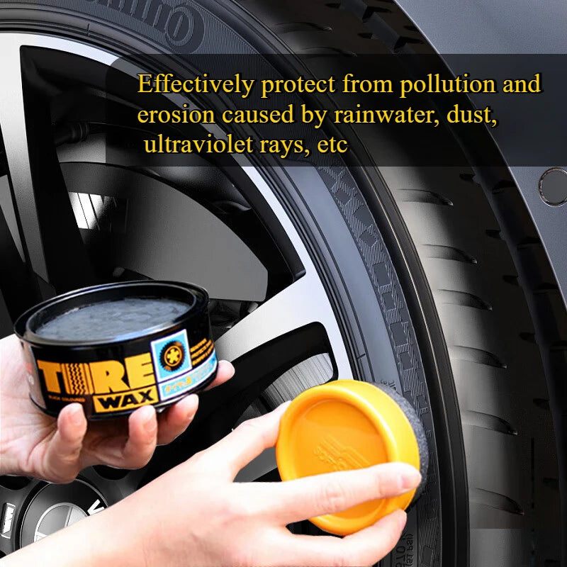 Car Tire & Exterior Black Wax Coating - Protect & Shine 170g