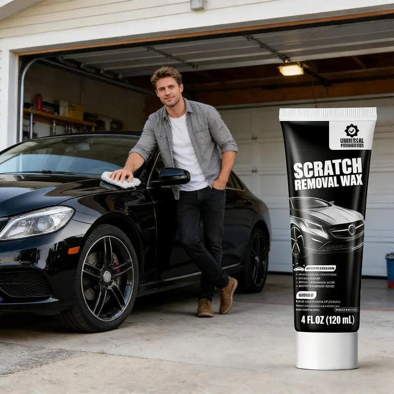 Car Scratch Remover Wax Paste - 120ml Auto Paint Repair & Polishing