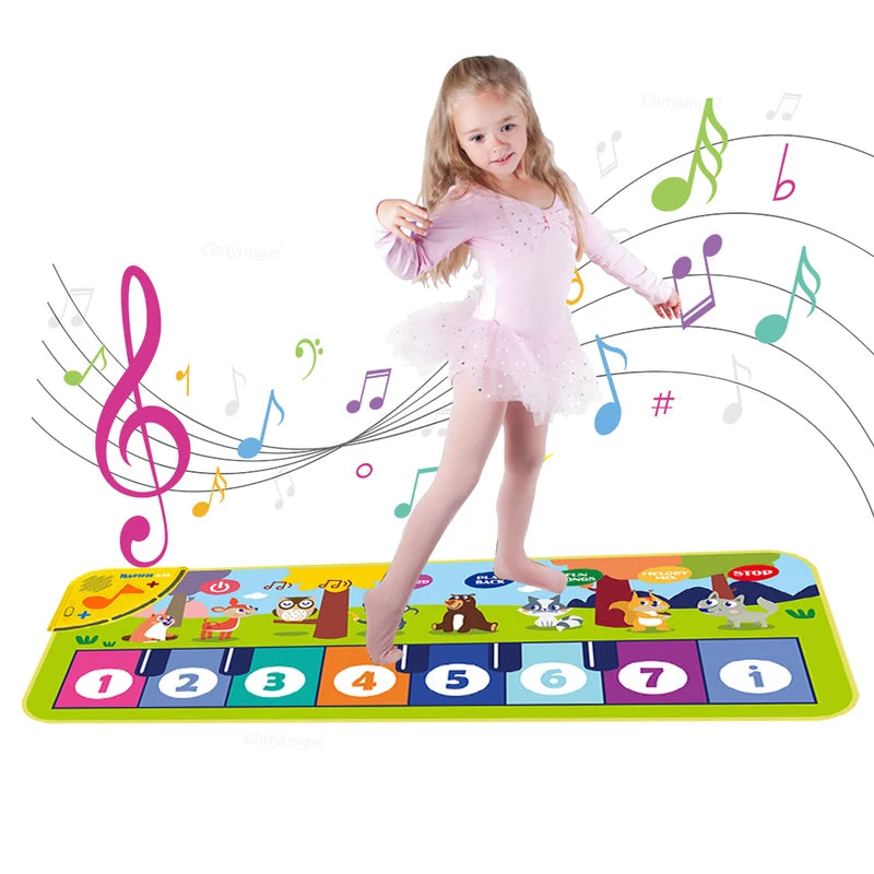 Kids Piano Mat Musical Floor Keyboard for Toddlers and Children - Educational Play Toy