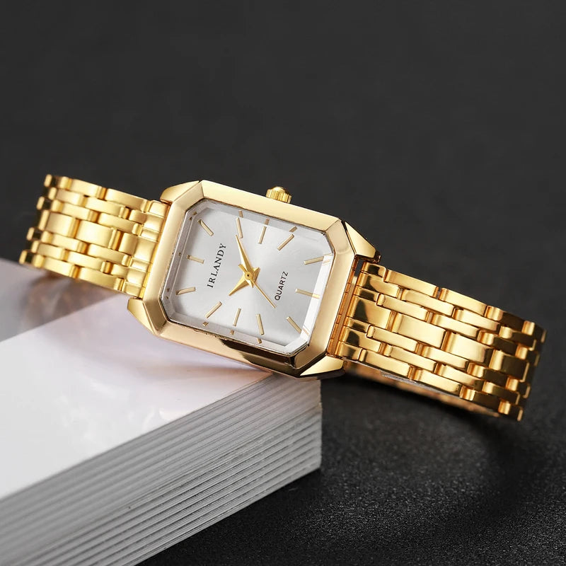 Women Quartz Wristwatch Casual Fashion Ladies Watch with Alloy Case