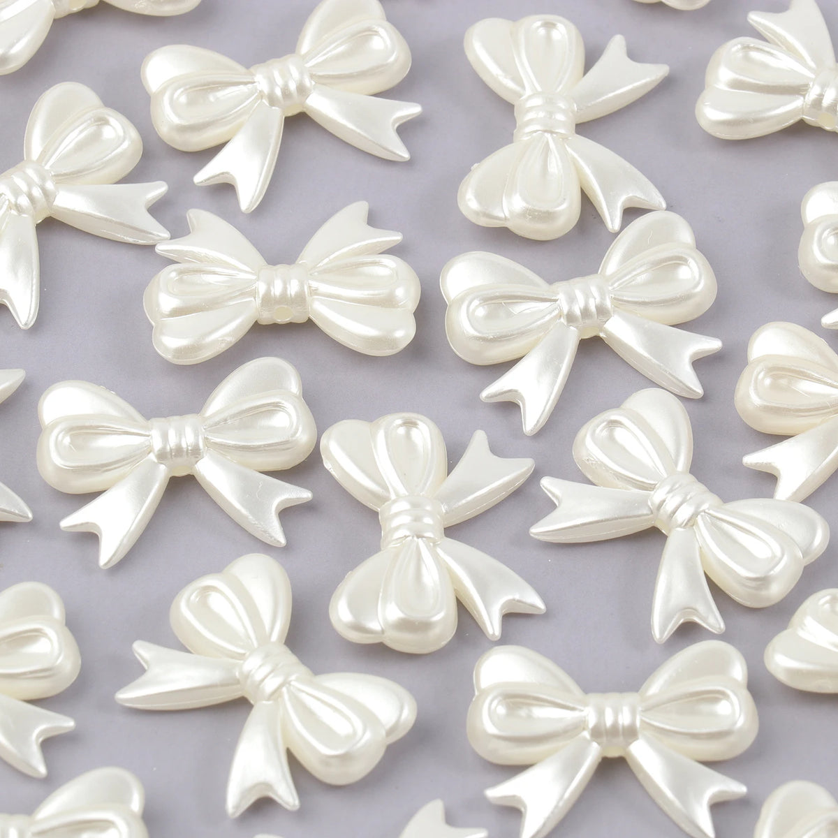 Acrylic Bowknot Beads for Jewelry Making 50 or 100 pcs - DIY Spacer Charms