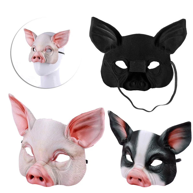 Animal Mask Half Face Costume Mask for Carnival Halloween Party Cosplay