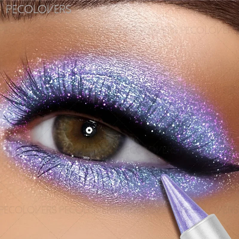 Monochromatic Glitter Eyeshadow Pen & Stick - Vibrant Eye Makeup, Perfect Gift Set