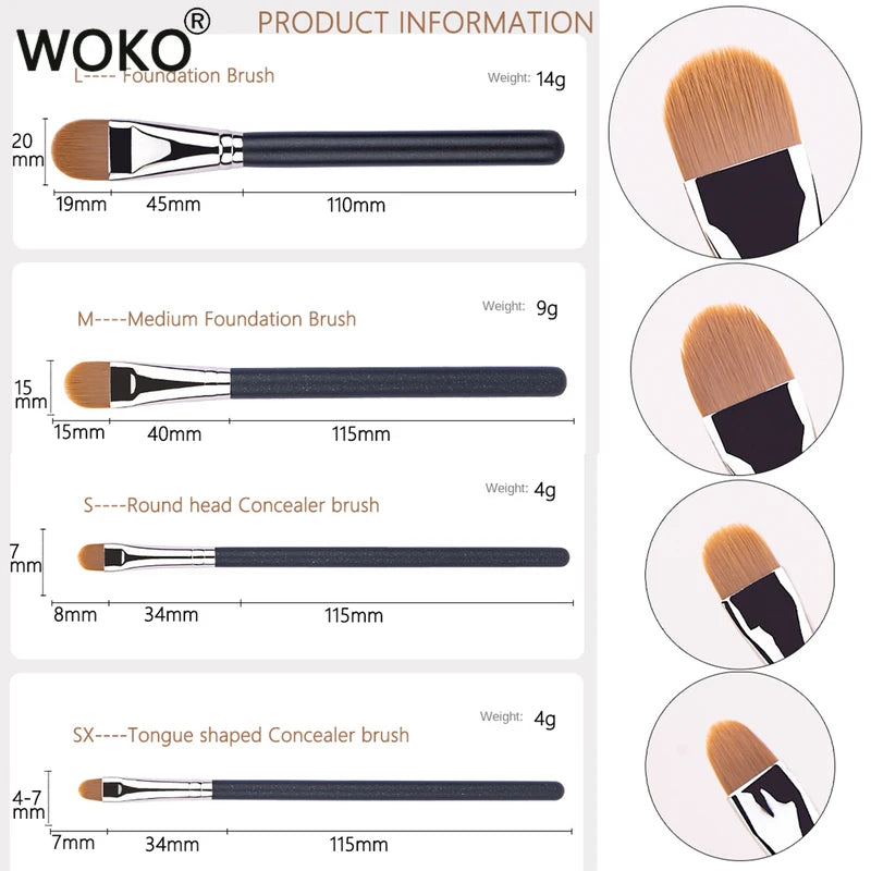 Upgraded Ultra-Thin Foundation & Concealer Makeup Brush - Professional Liquid & Cream Tool