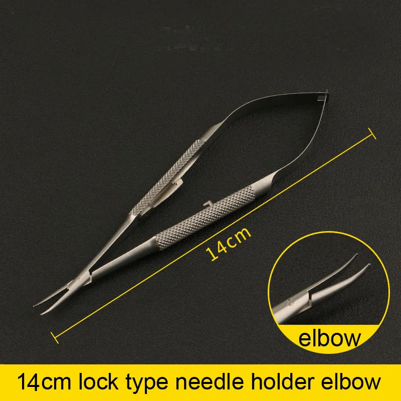 Needle Holder Microsurgery Surgical Needle Device Stainless Steel Fine Tip