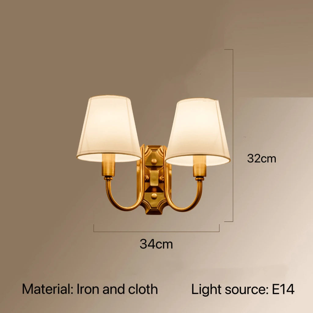 Retro Wall Lamp Sconce for Bedroom Living Room Corridor Kitchen Hotel Lighting