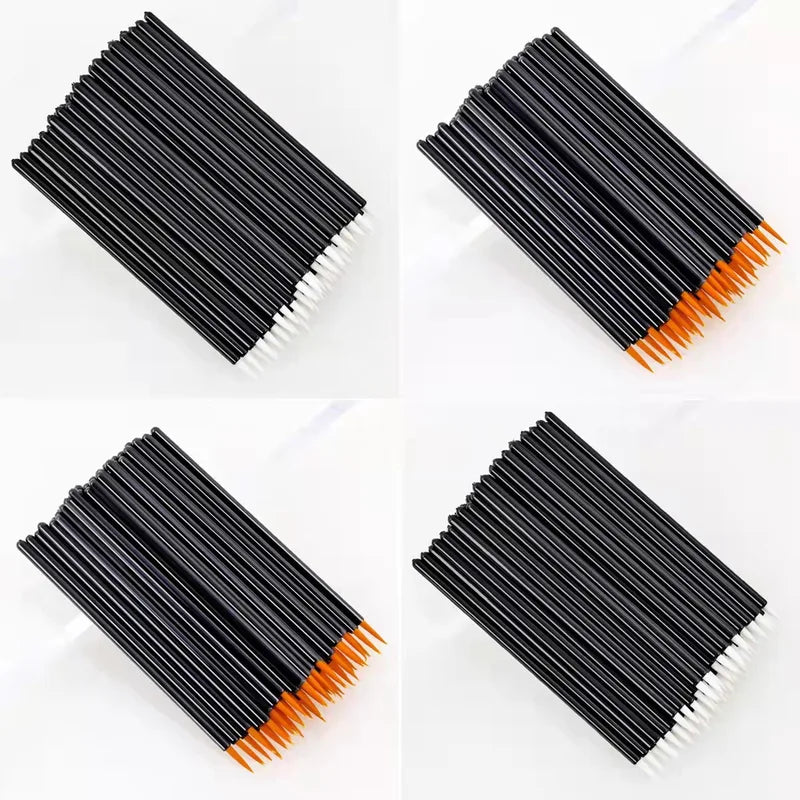 Disposable Nail Art & Makeup Brushes Set - Manicure, Eyeliner, Painting Tools