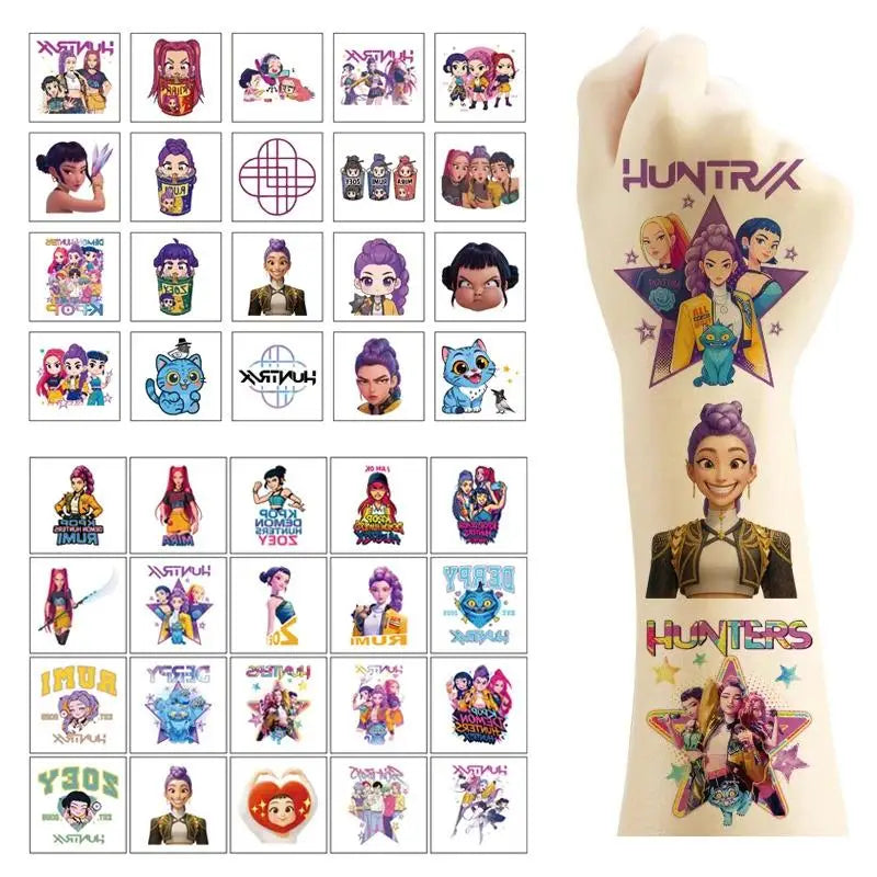 20pcs Cartoon Temporary Tattoo Stickers for Party & Gift Giving