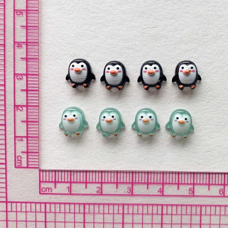 50pcs Resin Penguin Figurines Miniature DIY Craft Decorations Wedding Scrapbook