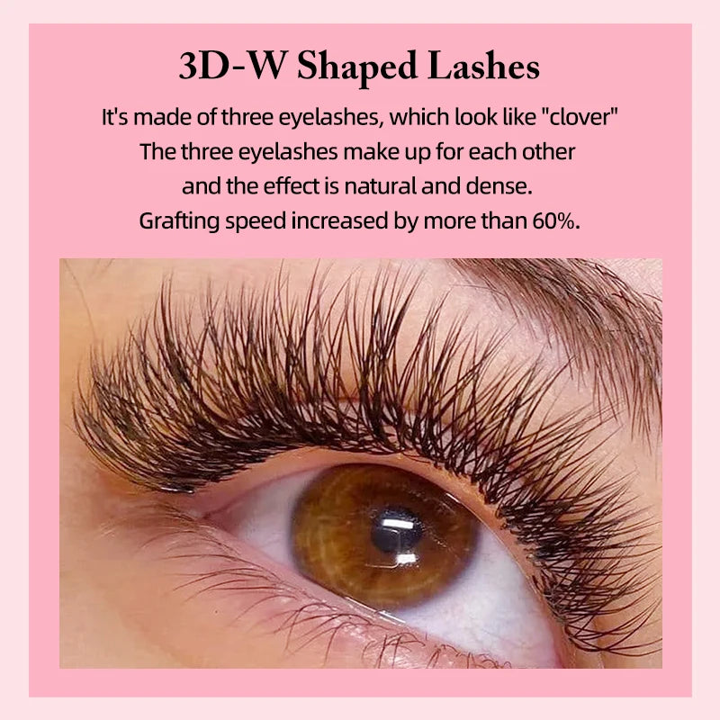 Eyelash Extension Fans 8-15mm C/D Curl Premade Faux Mink Lashes for Professional Makeup