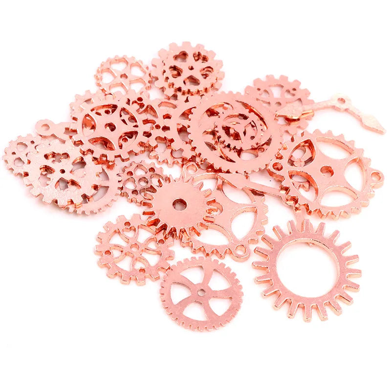 Mechanical Gears Set 8-25mm Alloy Steampunk Cogs DIY Accessories