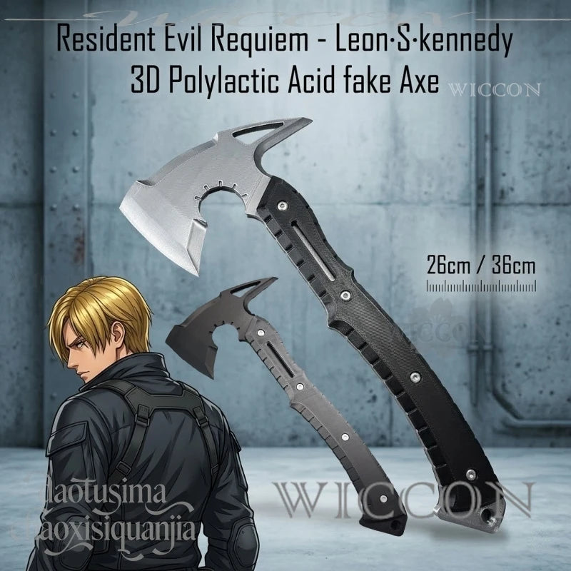 Horror Game RE9 Cosplay Fake Tactical Axe Prop - 3D PVC Accessories