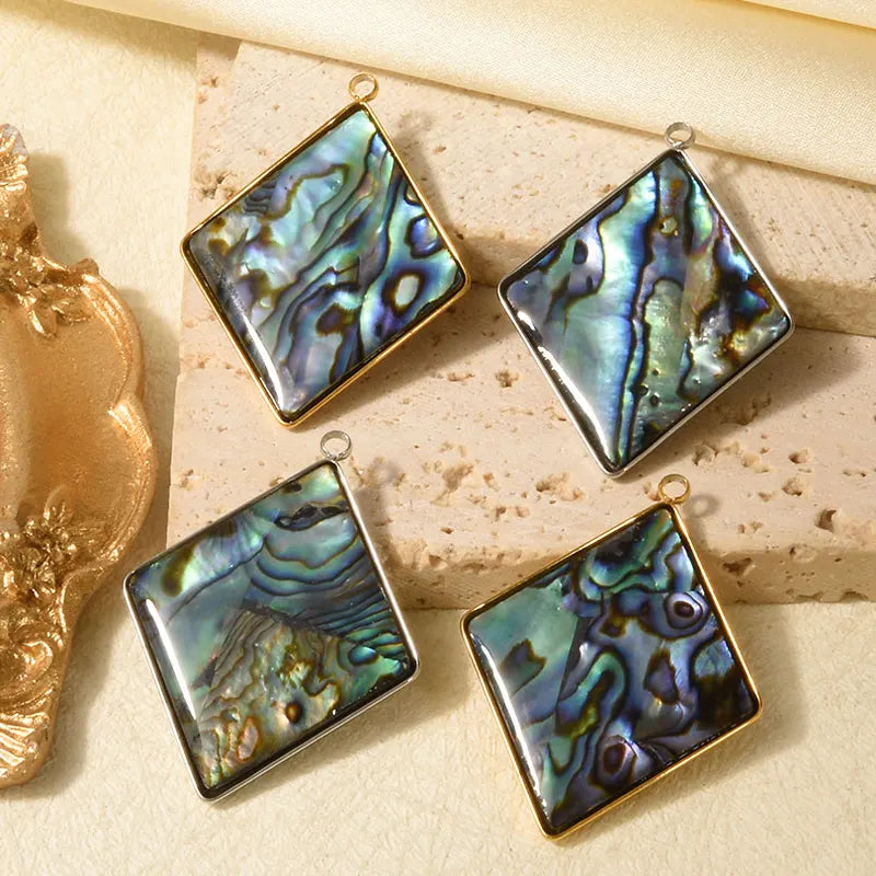 3pcs Water Droplet Pendant Set for Jewelry Making - Stainless Steel & Gold Tones