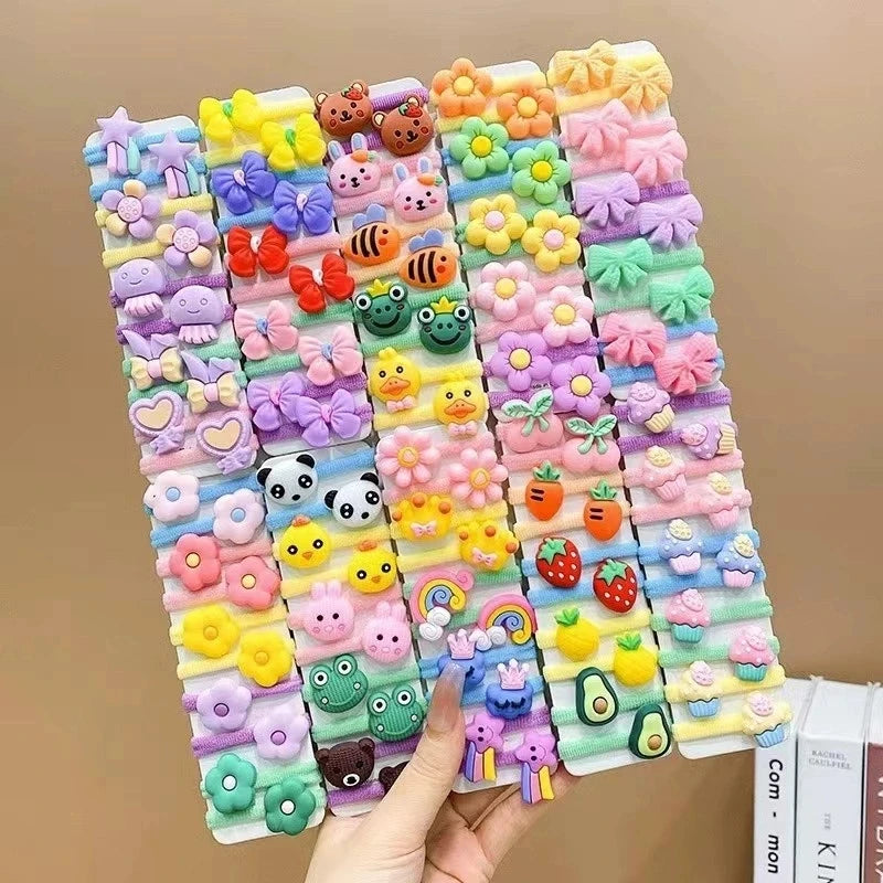 Kids Hair Rubber Bands - Gentle, Non-Hurt Hair Ties for Children, Baby Girl & Little Girl Hair Ropes