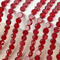 Colorful Flat Disc Glass Beads for Jewelry Making - Crystal Faceted Beads