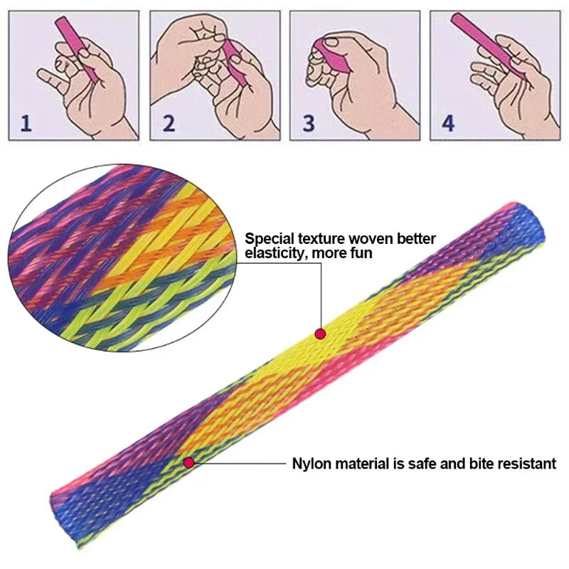 Colorful Cat Spring Toy Stick - Bouncing, Interactive Pet Toy Set of 10 or 30