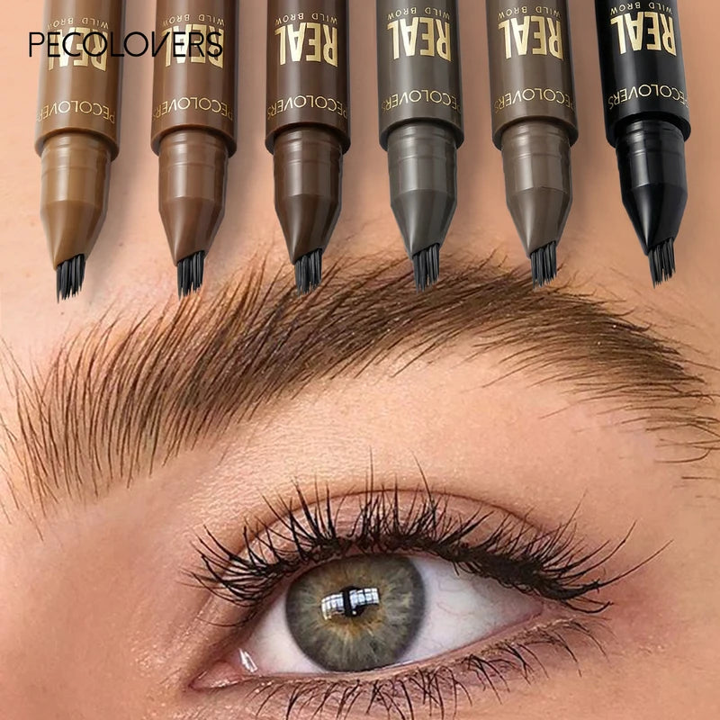 Waterproof Liquid Eyebrow Pencil - Smudge-Proof Brow Liner for Natural Definition