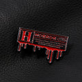 Halloween Letter Brooch Live Dead Emblem Badge - Horror Costume Accessory