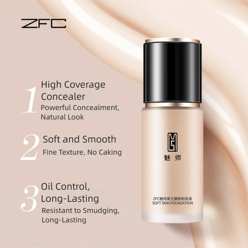 Liquid Foundation 40g - Buildable, Lightweight Makeup in Multiple Colors