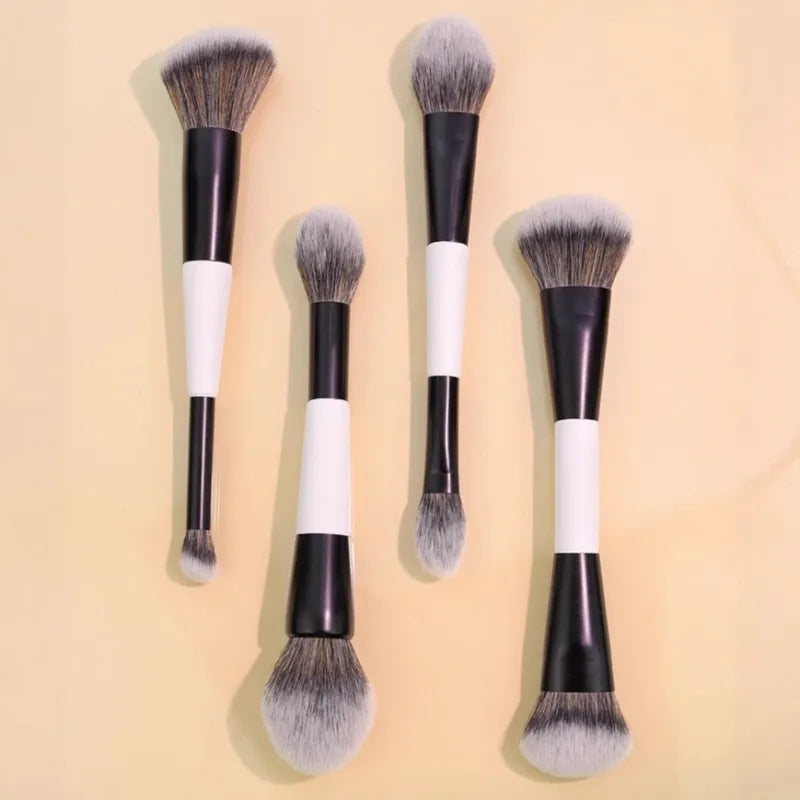 Dual-Ended Contour Face Brush Makeup Tool Multi-purpose Eyeshadow Concealer Brush