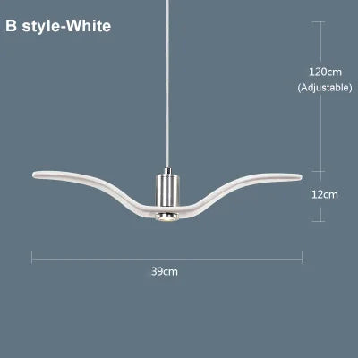 Modern LED Pendant Light Indoor Chandeliers Bird Lamp for Living Room Bedroom Bar