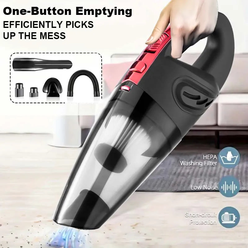 Portable Wireless Handheld Vacuum Cleaner with Strong Suction & Long Battery Life