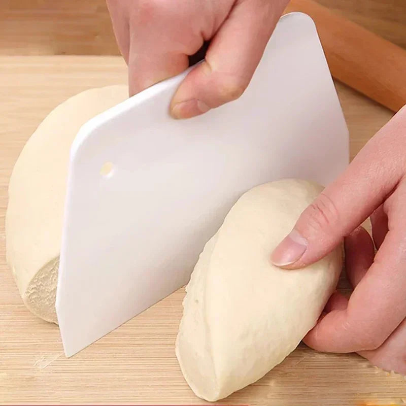 Multipurpose Dough Cutter and Bowl Scraper for Baking and Pastry