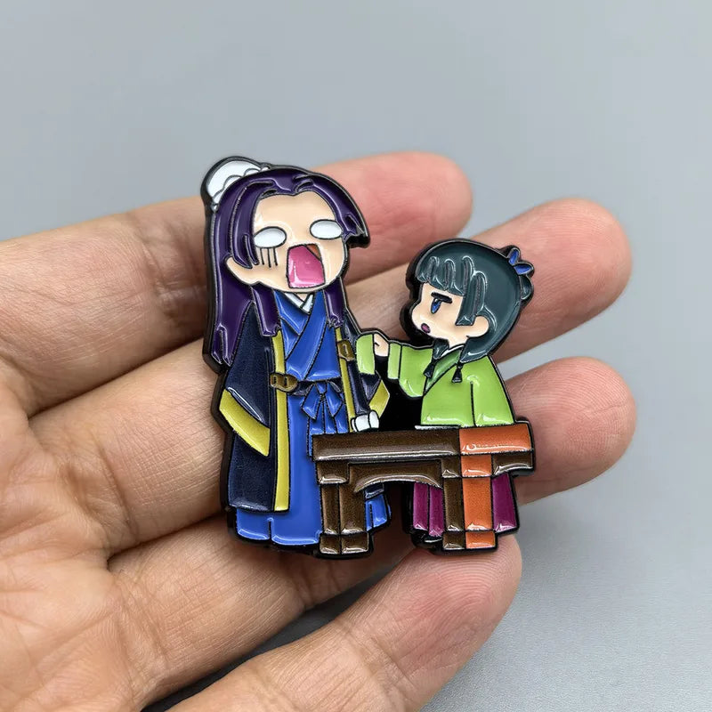 Anime Couple Enamel Brooch Pin Cartoon Jewelry Fashion Accessories